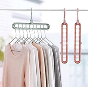 Magic Hanger Multipurpose 9-Hole Space Saving Closet Organizer