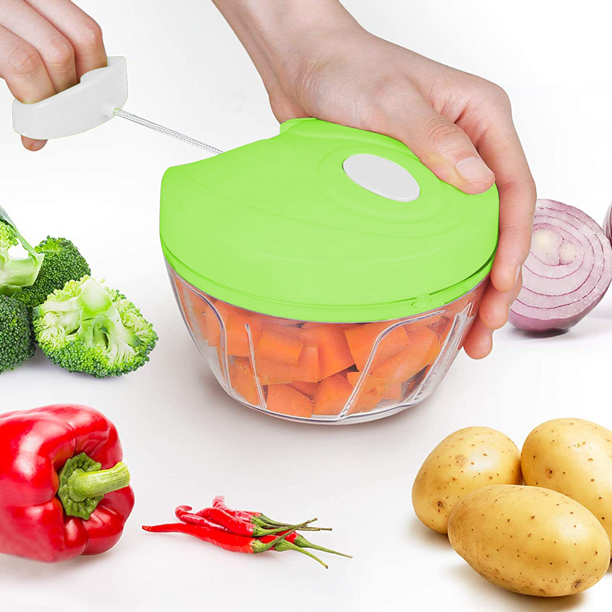 Speedy Chopper Multi-Use Turbo Cutter – Manual Vegetable & Fruit Cutter