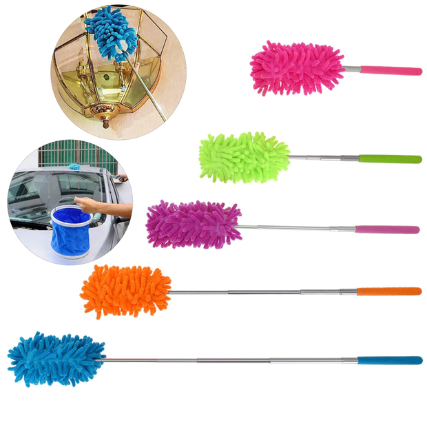 Multipurpose Ceiling Fan Duster – Extendable, Bendable & Soft Fiber Cleaning Brush
