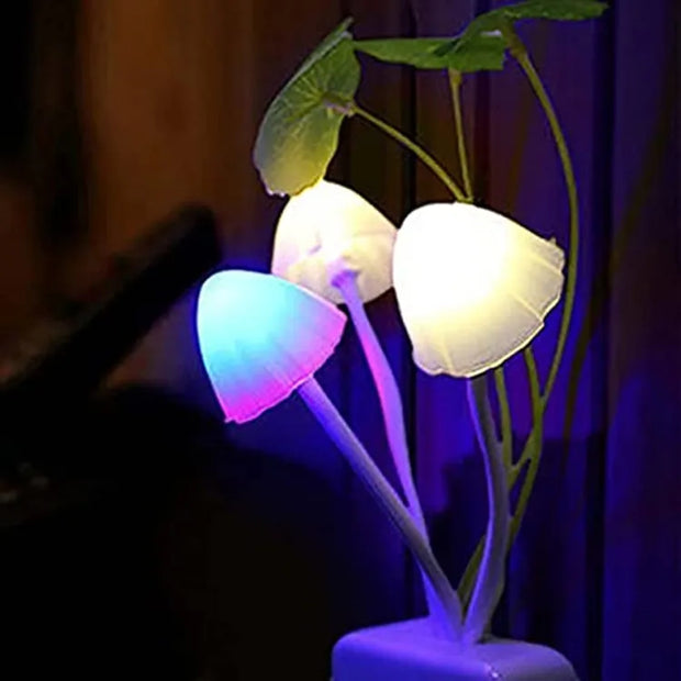 Mushroom LED Night Light – Soft Glow Plug-In Lamp for Home Décor (Random Color)