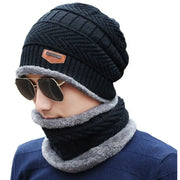Coral Fleece Scarf & Winter Beanie Set – Soft & Warm for Men and Women
