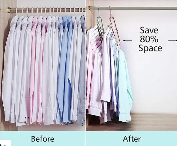 Magic Hanger Multipurpose 9-Hole Space Saving Closet Organizer