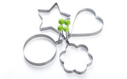 Pack of 4 Stainless Steel Egg Shapers – Star, Heart, Round & Flower