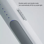 Rechargeable Electric Mosquito Killer Racket 2-in-1 LED Flash Light (Random Color)