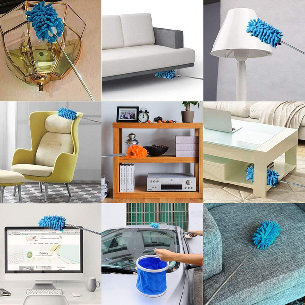 Multipurpose Ceiling Fan Duster – Extendable, Bendable & Soft Fiber Cleaning Brush