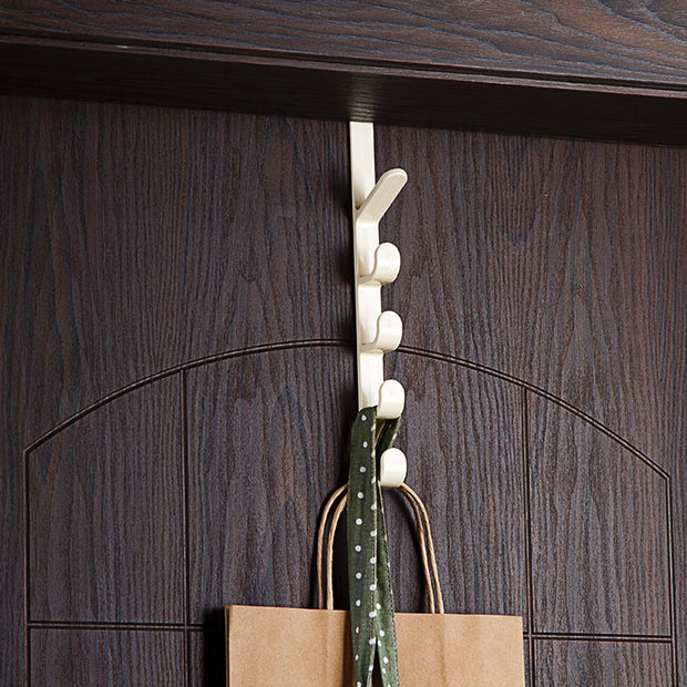 5-Level Over Door Hook Rack – Space-Saving Clothes & Towel Hanging Organizer (1 Piece)