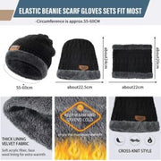 Coral Fleece Scarf & Winter Beanie Set – Soft & Warm for Men and Women