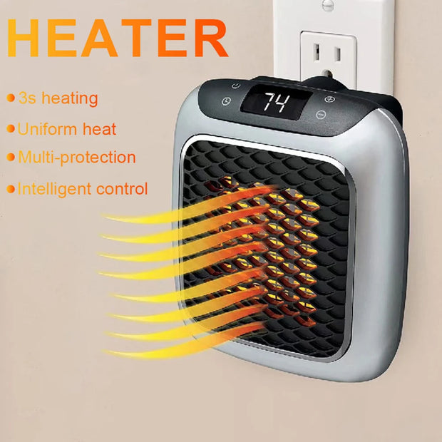 800W mini portable heater with fast adjustable heating